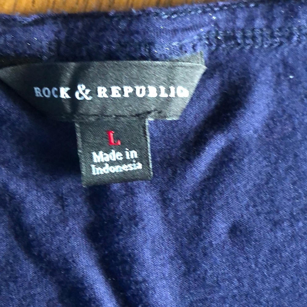 Rock&Republic Navy boyfriend tee